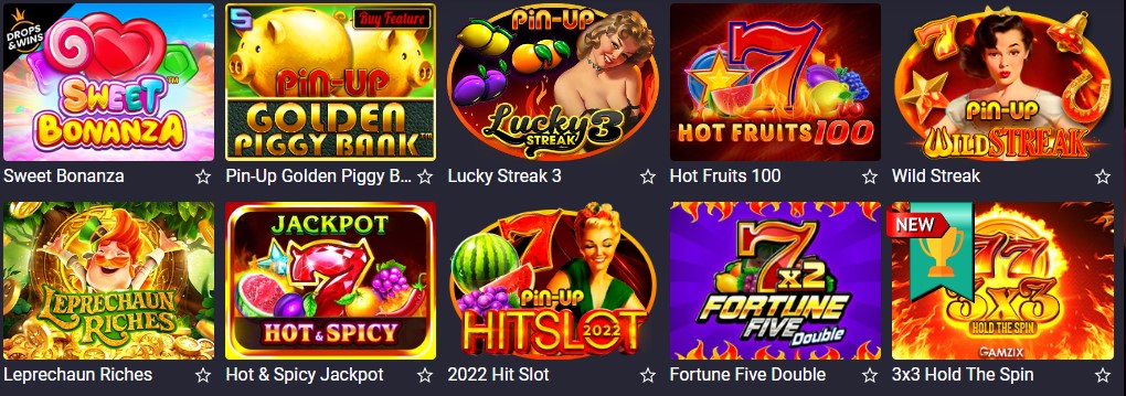 Игровые аппараты Pin Up казино Игровые аппараты Pin Up казино
